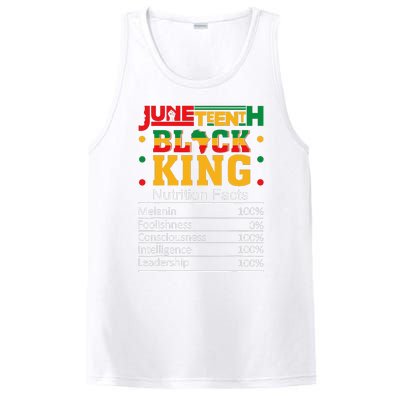 Juneteenth Black King Nutritional Facts Dad Son Fun PosiCharge Competitor Tank