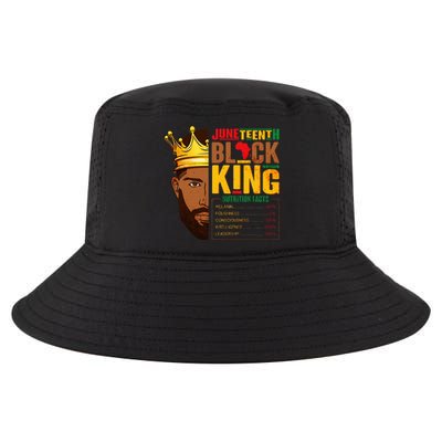 Juneteenth Black King Nutritional Facts Pride African Cool Comfort Performance Bucket Hat