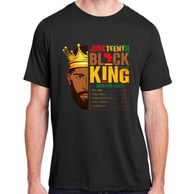 Juneteenth Black King Nutritional Facts Pride African Adult ChromaSoft Performance T-Shirt