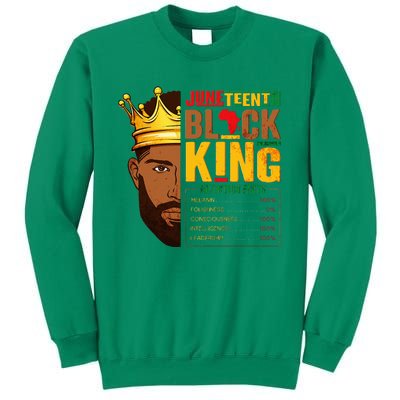 Juneteenth Black King Nutritional Facts Pride African Sweatshirt