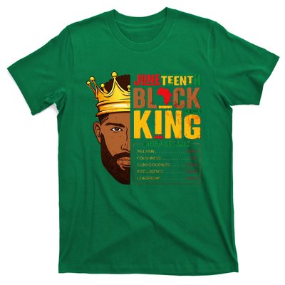 Juneteenth Black King Nutritional Facts Pride African T-Shirt