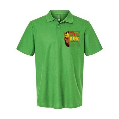 Juneteenth Black King Nutritional Facts Pride African Softstyle Adult Sport Polo