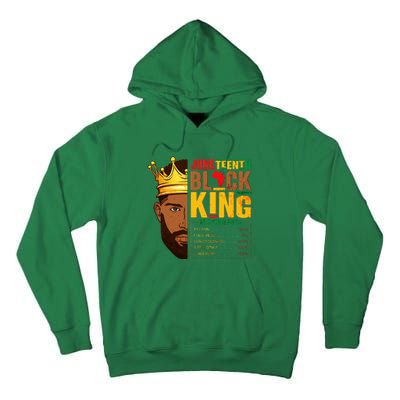 Juneteenth Black King Nutritional Facts Pride African Tall Hoodie