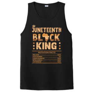 Juneteenth Black King Nutrition Facts Melanin Matching Dad PosiCharge Competitor Tank