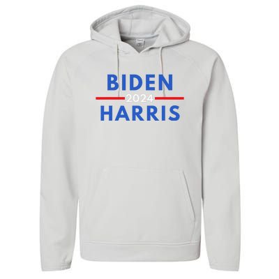 Joe Biden Kamala Harris Election 2024 Vote Blue Democrat Performance Fleece Hoodie