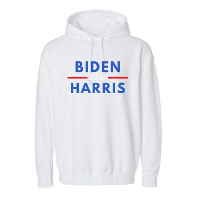 Joe Biden Kamala Harris Election 2024 Vote Blue Democrat Garment-Dyed Fleece Hoodie