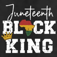 Juneteenth Black King With Pan African Map Flag Gift Adult Drive Performance Visor
