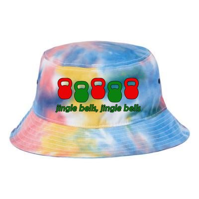 Jingle Bells Kettlebell Christmas Holiday Workout Tie Dye Newport Bucket Hat