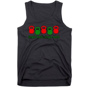 Jingle Bells Kettlebell Christmas Holiday Workout Tank Top