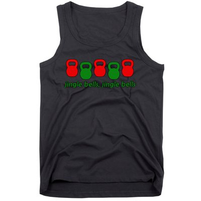 Jingle Bells Kettlebell Christmas Holiday Workout Tank Top