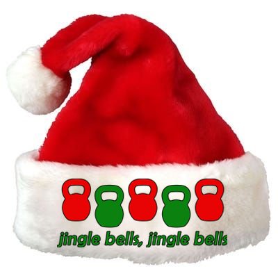 Jingle Bells Kettlebell Christmas Holiday Workout Premium Christmas Santa Hat