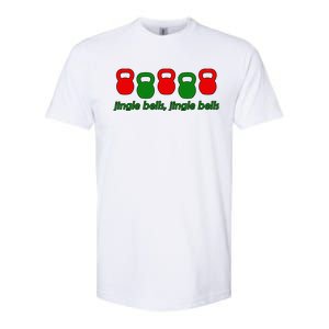 Jingle Bells Kettlebell Christmas Holiday Workout Softstyle CVC T-Shirt