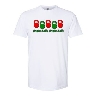 Jingle Bells Kettlebell Christmas Holiday Workout Softstyle CVC T-Shirt