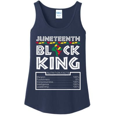 Juneteenth Black King Melanin Dad Fathers Day Father Fun Ladies Essential Tank