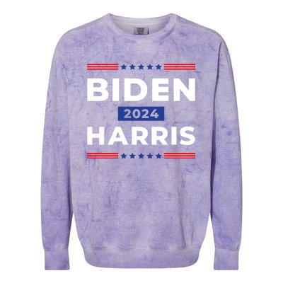 Joe Biden Kamala Harris 2024 Colorblast Crewneck Sweatshirt