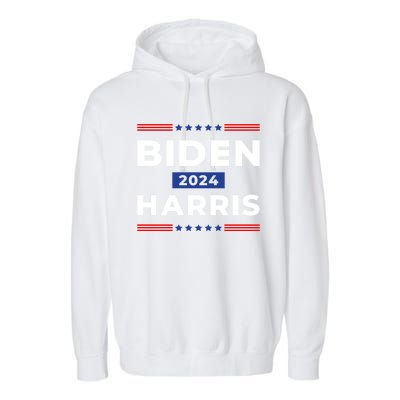 Joe Biden Kamala Harris 2024 Garment-Dyed Fleece Hoodie