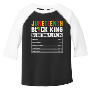 Juneteenth Black King Nutritional Facts Melanin Men Father Toddler Fine Jersey T-Shirt