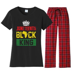 Juneteenth Black King Nutritional Facts Juneteenth Women's Flannel Pajama Set