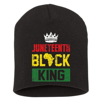 Juneteenth Black King Nutritional Facts Juneteenth Short Acrylic Beanie