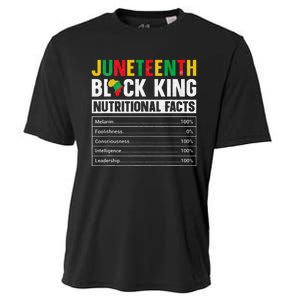 Juneteenth Black King Nutritional Facts Melanin Father Cooling Performance Crew T-Shirt