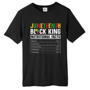 Juneteenth Black King Nutritional Facts Melanin Father Tall Fusion ChromaSoft Performance T-Shirt