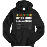 Juneteenth Black King Nutritional Facts Melanin Father Tie Dye Hoodie