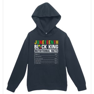 Juneteenth Black King Nutritional Facts Melanin Father Urban Pullover Hoodie