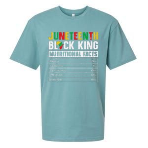 Juneteenth Black King Nutritional Facts Melanin Father Sueded Cloud Jersey T-Shirt