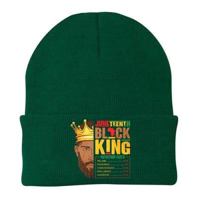 Juneteenth Black King Nutritional Facts Pride African Knit Cap Winter Beanie