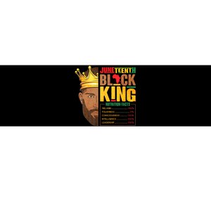 Juneteenth Black King Nutritional Facts Pride African Bumper Sticker