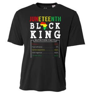 Juneteenth Black King Nutrition Facts Father's Day Melanin Cooling Performance Crew T-Shirt