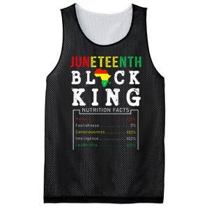 Juneteenth Black King Nutrition Facts Father's Day Melanin Mesh Reversible Basketball Jersey Tank