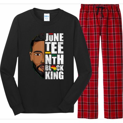 Juneteenth Black King Funny Juneteenth Black King Long Sleeve Pajama Set