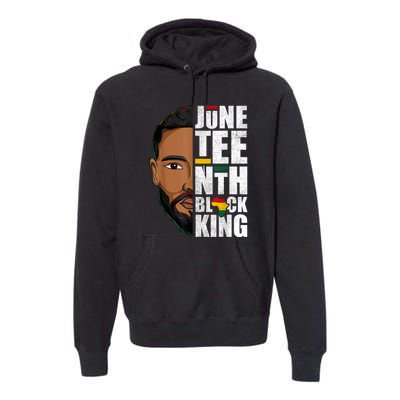 Juneteenth Black King Funny Juneteenth Black King Premium Hoodie