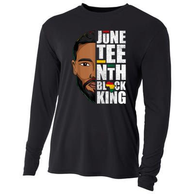 Juneteenth Black King Funny Juneteenth Black King Cooling Performance Long Sleeve Crew