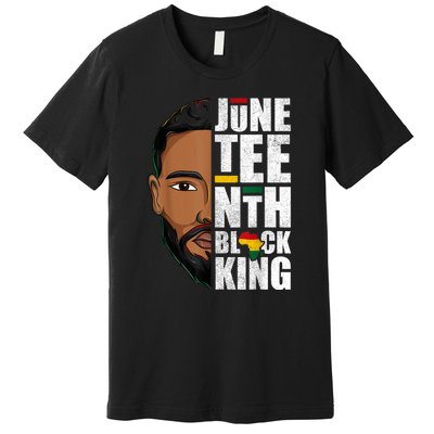 Juneteenth Black King Funny Juneteenth Black King Premium T-Shirt