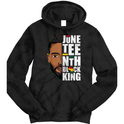 Juneteenth Black King Funny Juneteenth Black King Tie Dye Hoodie