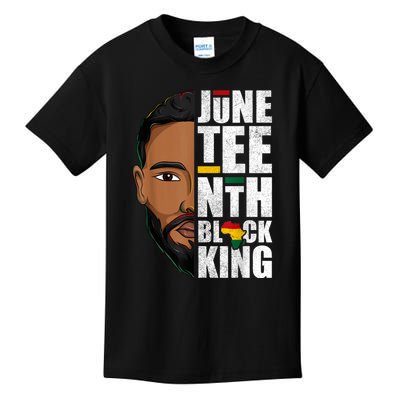 Juneteenth Black King Funny Juneteenth Black King Kids T-Shirt