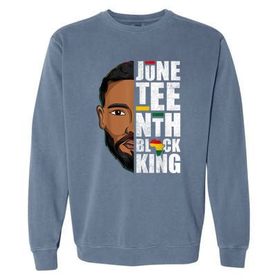 Juneteenth Black King Funny Juneteenth Black King Garment-Dyed Sweatshirt