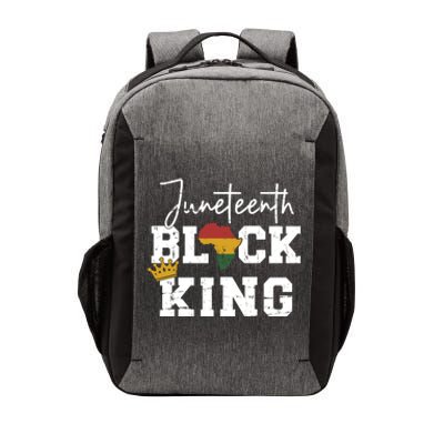 Juneteenth Black King With Pan African Map Flag Gift Vector Backpack