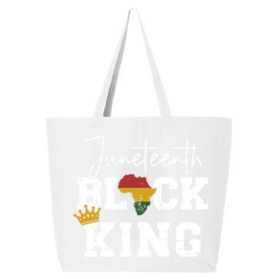 Juneteenth Black King With Pan African Map Flag Gift 25L Jumbo Tote