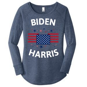 Joe Biden Kamala Harris 100 Days Democratic Liberal Gift Women's Perfect Tri Tunic Long Sleeve Shirt