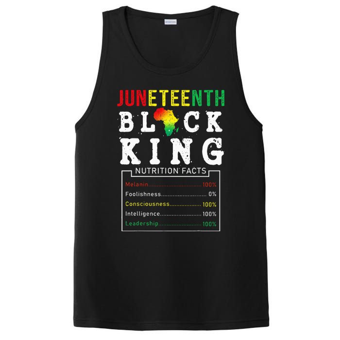 Juneteenth Black King Nutritional Facts Freedom Day PosiCharge Competitor Tank