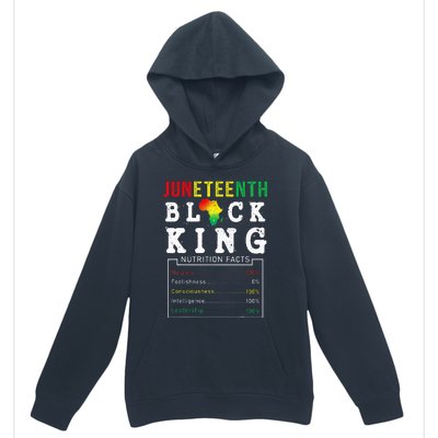 Juneteenth Black King Nutritional Facts Freedom Day Urban Pullover Hoodie