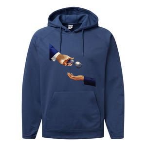 Joe Biden Kamala Harris Sunglasses Glasses Hand Off Gift Performance Fleece Hoodie