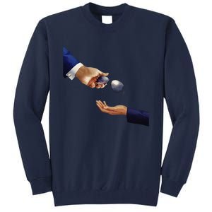 Joe Biden Kamala Harris Sunglasses Glasses Hand Off Gift Tall Sweatshirt