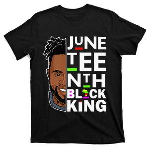 Juneteenth Black King Melanin Father Dad Son Dad T-Shirt