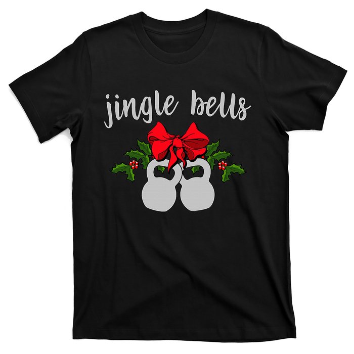 Jingle Bells Kettlebell Christmas Holiday  T-Shirt