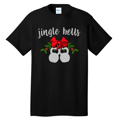 Jingle Bells Kettlebell Christmas Holiday  Tall T-Shirt