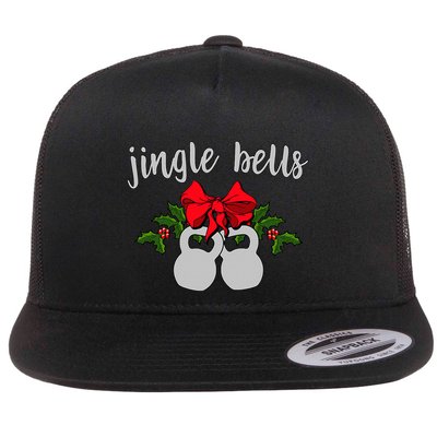Jingle Bells Kettlebell Christmas Holiday  Flatbill Hat